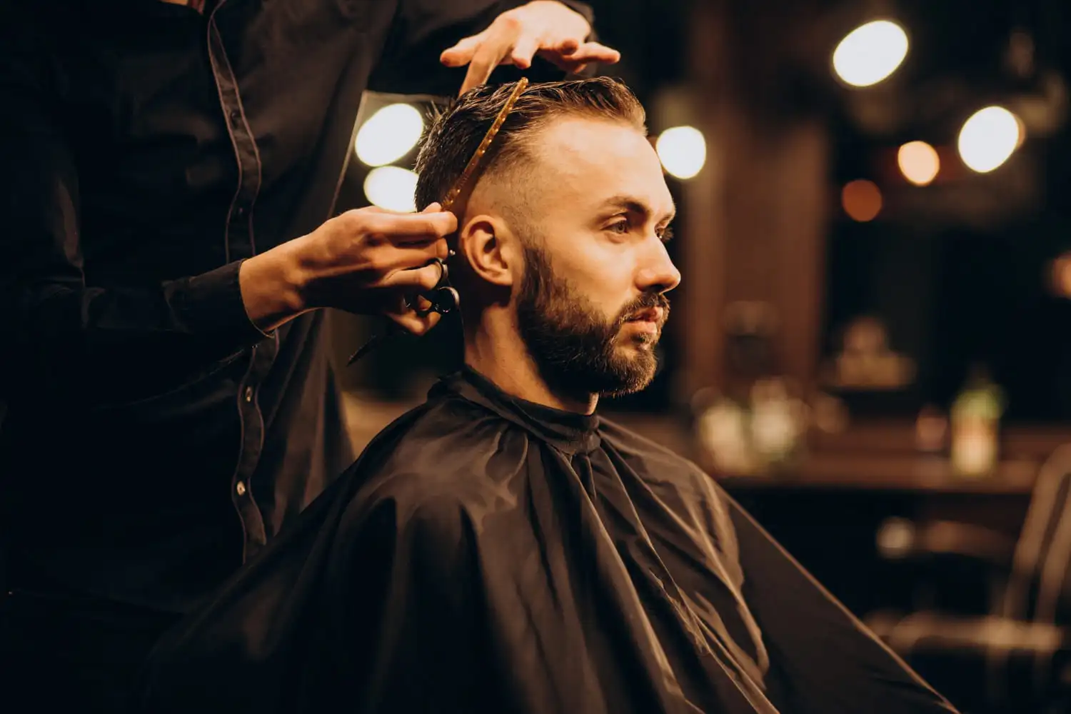 Mens Hair Cut in Hair Salon